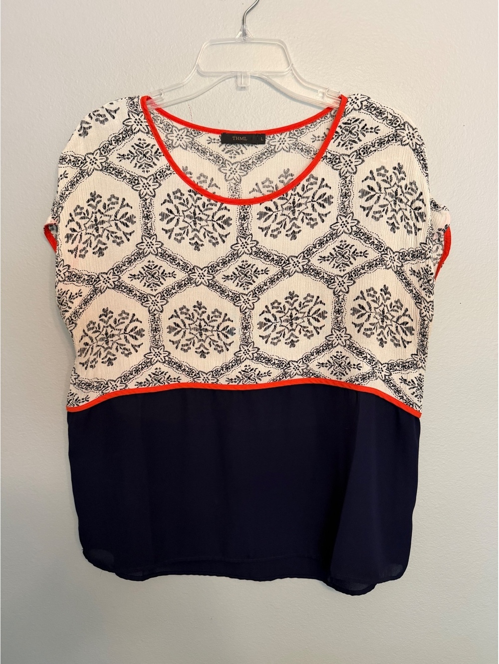 THML Boho Colorblock Blouse Women’s L/XL